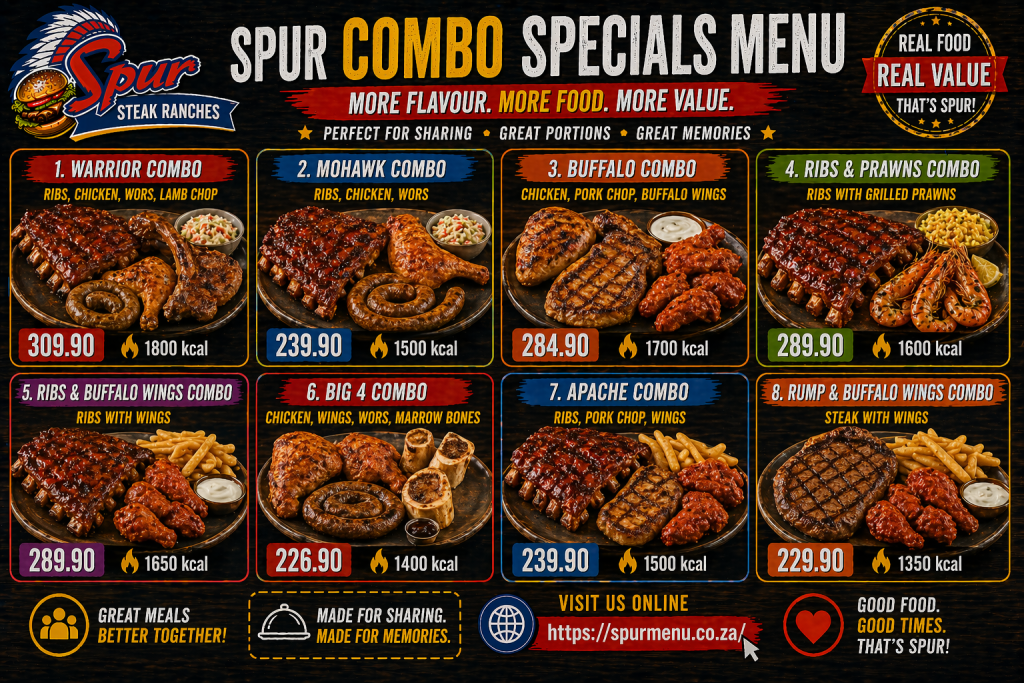 Spur Combo Specials Menu