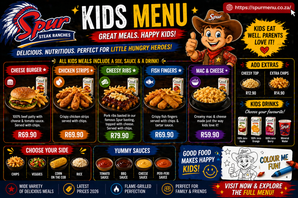 Spur Kids Menu