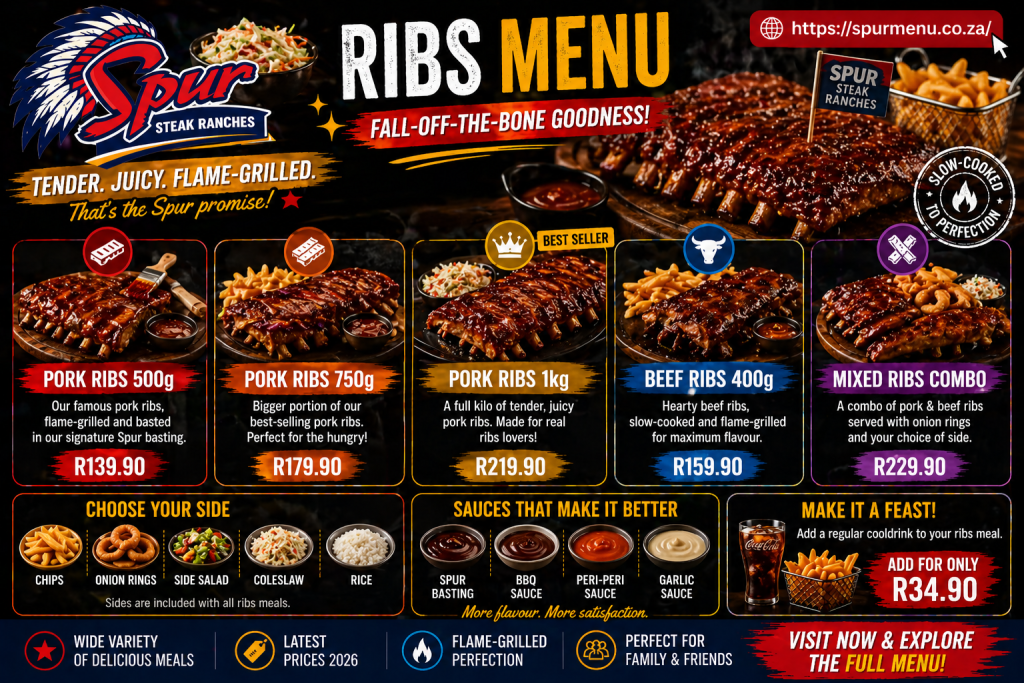Spur Ribs Menu