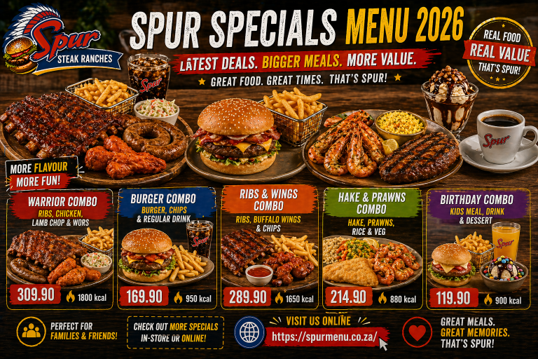 Spur Specials Menu 2026 – Latest Spur Steak Ranches Deals, Combo Specials & Meal Offers
