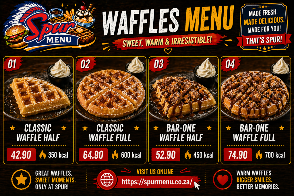 Waffles Menu and Prices